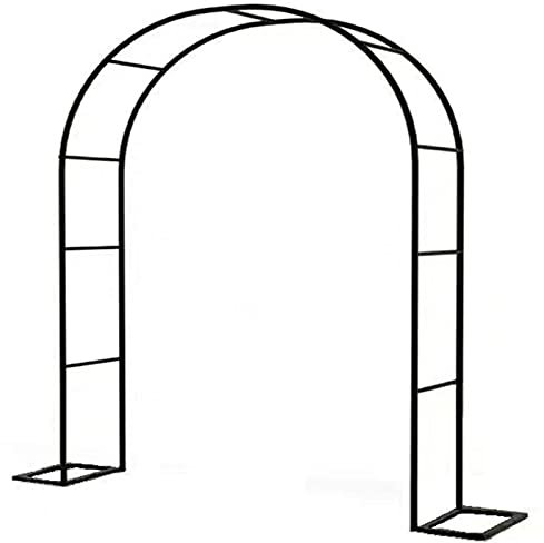 Rosenbogen aus Metall,Gartenbogen für Kletterpflanzen,Langlebiger Gartenpavillon,Rankgitter Rankbogen,Spalier,Pergola Rankhilfe Rankgitter wetterfest und freistehend,Mit Basis,Einfach zu Montieren