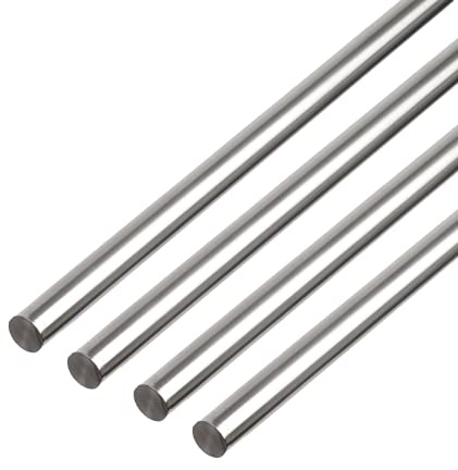 Alberts 499266 Rundstange | Aluminium, natur | 1000 x 12 mm | 4er Set