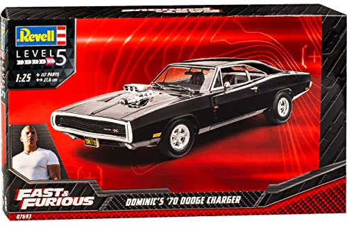 Revell Dodge Charger R/T 1970 Coupe Schwarz Fast 9 Dom Dominik Toretto The Fast and The Furious 07693 Bausatz Kit 1/25 1/24 Revell Modell Auto
