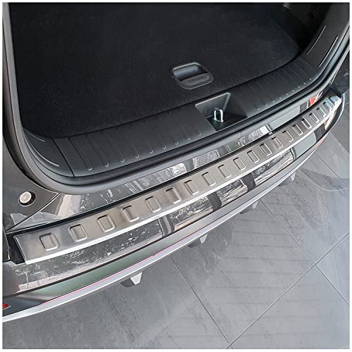 teileplus24 L725 Ladekantenschutz V2A Edelstahl kompatibel mit Hyundai Tucson 3 2021-05/2024 Abkantung, Farbe:Silber gebürstet