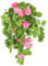 Künstliche hängende Geranien Geranienbusch Geranienhängeampel Seidenblumen Kunstblume Kunstpflanze Geranie Balkonblume Zimmerpflanze Klassische Pflanze Blütenbusch Grünpflanze Girlande Ranke
