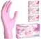 ARNOMED Einweghandschuhe Pink 100 Stück/Box, Einmalhandschuhe XS, Nitrilhandschuhe, Handschuhe Einweg puderfrei, latexfreie Gummihandschuhe, Einweghandschuhe in XS, S, M & L verfügbar
