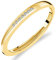 Ehering für Damen aus Gelbgold 375/1000 mit 7 weißen Diamanten, 60, Metall, Weißer Diamant