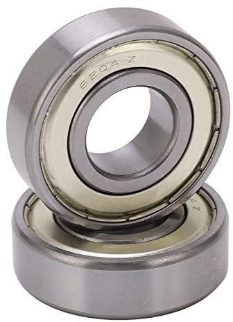 2 Stück Kugellager, 6204Z Doppelt mit Gummi Abgedichtete Rillenkugellager, 20 X 47 X 14 Mm, Geräuscharm