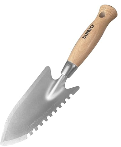 SUMIO Weeding Trowel, Digging Trowel, Serrated Trowel, Planting Trowel, Hand Garden Trowel, Garden Knife, Weeding Tool
