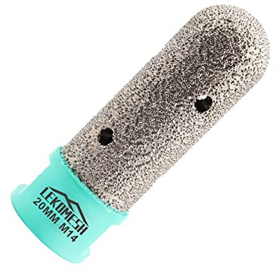 Fresa Diamantata 20MM x M14 LEKOMESH - Allargare,Macinazione,Sagomare Fori di Porcellana Piastrella Ceramica Marmo Granito per Smerigliatrice Angolare,Rotondo