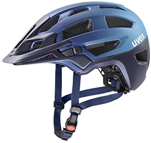 uvex Finale 2.0 - sicherer MTB-Helm für Damen und Herren - individuelle Größenanpassung - erweiterbar mit LED-Licht - deep Space-Azure matt - 56-61 cm