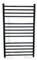 Manissa Scaldasalviette elettrico a secco, in acciaio inox, 600 x 1000 mm, colore: nero opaco