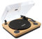 Mooov 477361 - Tocadiscos de Vinilo Bluetooth, 3 velocidades, Altavoces estéreo, Potencia 15W, Salida USB para convertir vinilos a Formato Digital, Salida RCA, Acabado en Madera Natural