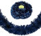 Navy Blue Tinsel for Christmas Tree 2M - Dark Blue Christmas Tinsel Shiny Garland Metallic Hanging Decorations for Xmas Party Indoor and Outdoor Decorations
