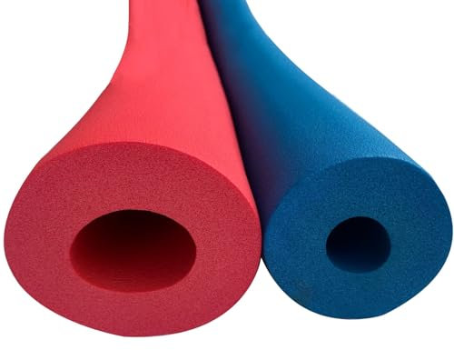 Coquille De Tubes En Mousse Pour Isolation De Tuyaux En Cuivre CVC – 6mm,10mm,13,0mm,16mm,20mm,25mm,32mm,34,0mm,43,0mm,48mm,60mm ID, Manchon D'isolation Protection En Éponge Flexible(Blue,13mmx15mmx2m