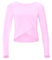Winshape Damen Functional Light and Soft Cropped Long Sleeve Top Aet131ls Mit Overlap-Applikation Yoga-Shirt, Lavender-Rose, XS EU