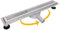 Ronvie 304 Stainless Steel Linear Shower Drain, 600MM Invisible Shower Drain with 360° Rotate, Floor Drain with Adjustable Feet and Hair Strainer for Bathrooms, Kitchens, Garages (Chrome)