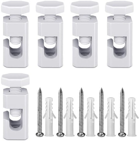 QuirkLz Set di 5 Decentratore da Soffitto da parete e soffitto, Decentratore Lampadario, Decentratore a Soffitto, Decentratore Cavo Elettrico, fermacavi a muro, installazione per progetti fai da te