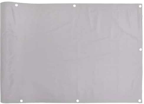 vidaXL Garten Sichtschutz, Sichtschutzmatte mit Aluminiumösen, Windschutz für Außenbereich, Zaunblende Sichtschutzstreifen, Grau PVC