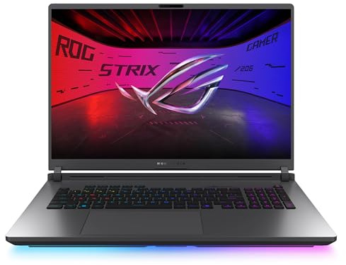 ASUS ROG Strix G16 Notebook Gaming, display IPS 2.5K 16 240Hz 3ms, Intel Ultra 9 275HX, 32GB DDR5, SSD 4TB, NVIDIA GeForce RTX 5070 Ti 12GB, Wi-Fi 7, tastiera US, Windows 11 Home
