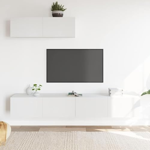 Générique Ensemble de Meubles TV 3 pcs Blanc Bois d'ingénierie,Meubles,Meubles TV,3114478