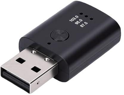 SUPYINI USB-Bluetooth-Adapter, Bluetooth-Audio-Adapter, Sound-Konverter, 5.3, Plug-and-Play, Kabelloser Sound-Transmitter mit FM-Tuning für Car Home Syst