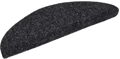 YunCangg Tappetini autoadesivi per gradini, 56 x 17 x 3 cm, nero, antiscivolo, protezione per scale in legno, per scale interne, scale a spirale, animali domestici e bambini