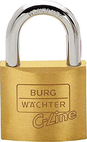 Burg Wächter Vorhangschloss 222 C-Line 6 x 20 x 22 mm messingfarben