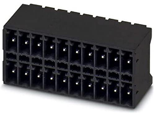 PHOENIX CONTACT MCDN 1,5/5-G1-3,5 P26THR Leiterplattengrundleiste, 1.5 mm² Nennquerschnitt, 10 Anschlüsse, MCDN 1,5/..-G1-THR Artikelfamilie, 3.5 mm Rastermaß, 2.6 mm Pinlänge, Schwarz, 60 Stück