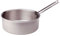 Pentole Agnelli ALIX107ALIN24 Casseruola Bassa con Manico in acciaio, Trilaminato Alluminio-Acciaio per induzione, 24 cm