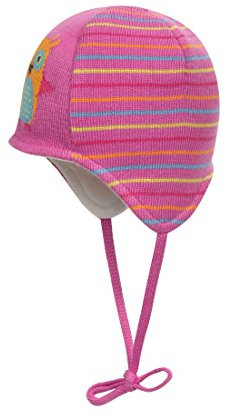 Döll Unisex - Baby Mütze Binde-Inkamütze Strick, Gr. 37, Rot (Cyclamen 2102)