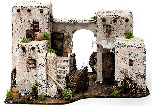 Holyart Arabisches Haus neapolitanische Krippe 33x22 h. 21,5 cm