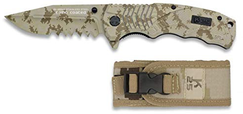 K25 Messer SFL. beschichtetem Titan. Blatt: 9,2 cm