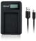 Qinoc® - PowerVolt Camera Battery USB Charger for Sony Cyber-Shot Digital Cameras - NP-BN1 Battery Charger - 3.6V Output - Smart LCD Display