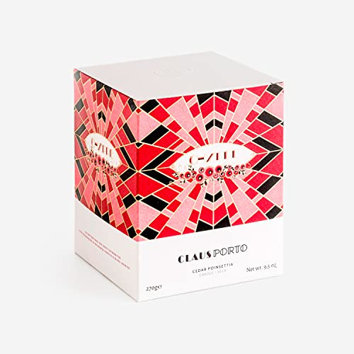 Claus Porto Chypre Duftkerze Cedar Poinsettia 270g