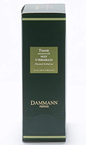 DAMMANN Freres - Green Tea - Nuit à Versailles - 24 Wrapped envelopped Tea Bags