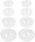 Minkissy Lot de 8 bols en acrylique transparent, pour salon, salon, salle de beauté, récipient en plastique acrylique transparent, récipient pour dessert, fruits, salon, etc.