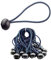 QH Bungee Cord Ball, 30Pcs Tarp Bungee Ball 6 Inch Elastic Rope Ties tarpaulin ties Down Cord for Banner Tarpaulins Pavilions Tents Cargo Holding Wire and Hoses