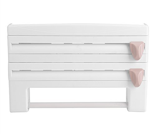 Portarrollos de Cocina de Pared 4 en 1, portarrollos de Papel de Cocina para Colgar, dispensador de Pel¨ªcula