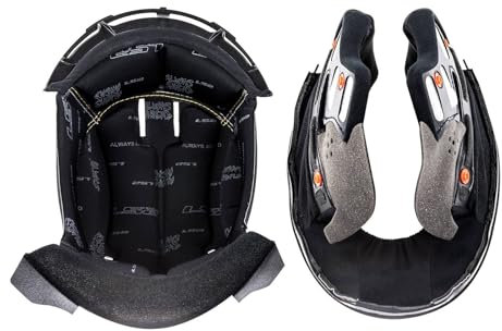 LS2 FF399 Valiant Innenfutter & Wangenpolster (Black,XXXL)