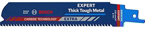 Bosch Professional 3x Lame per Seghe Universali S 955 CHC Expert `Thick Tough Metal` per Acciaio Resistente, Ghisa, Lunghezza 150 mm, Accessorio Sega Universale