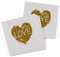 Hortense B. Hewitt Papierservietten, 50 Stück, bedruckt, Motiv Brush of Love, 12 cm (gefaltet)