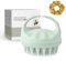 Sndyi Scalp Massager Shampoo Brush, Head Scalp Massager for Hair Growth, Scalp Scrubber with Soft Silicone Bristles, Scalp Scrubber/Exfoliator for Dandruff Removal, Wet Dry Scalp Brush, Green