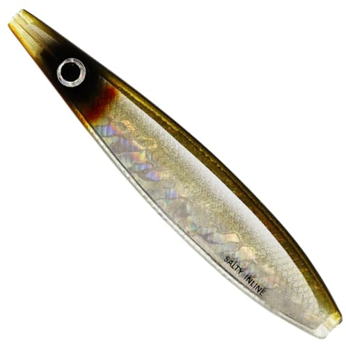 Westin Salty Inline 7,5cm 14g Blinker - Meerforellenblinker, Farbe:3D Olive Ayu