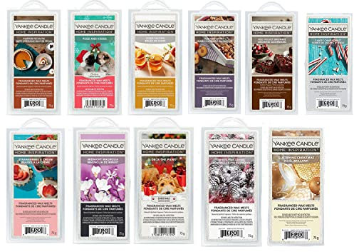 Yankee Candle Wax Melts Up to 8 Hours of Fragrance Scented Wax Cube in 3 Pack x 18 Wax Cubes, White