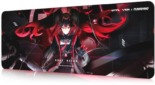 GTRACING x Punishing: Gray Raven Series Gaming Mouse Pad, 800x300mm Large Size Mouse Mat, Non-Slip Desk Keyboard Pads - Lucia