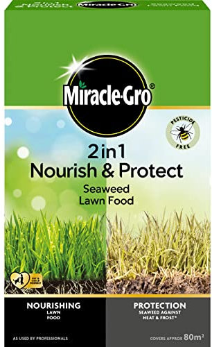 Miracle-Gro Nourish and Protect Seaweed Lawn Food, 80 m2