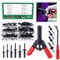 Keadic 92 Pcs 6 Sizes Plastic Rivet Assortment Kit with Poly Rivet Gun and Free Rivet Puller Remover for Automotive and More