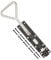 TERF® Heavy Duty Bow Handle Bolt 300mm (12 inch) Including Fixing Screw Bow Handle Drop Down Bolts Use for Garage Door Garden Gate Lock Shed - Pack of 1