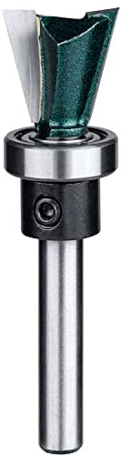 Bestgle 1/4 Shank Dovetail Joint Router Bit with Bearing Dovetail jig Bits Woodworking Milling Cutter Tool 5/8 Cutting Diameter
