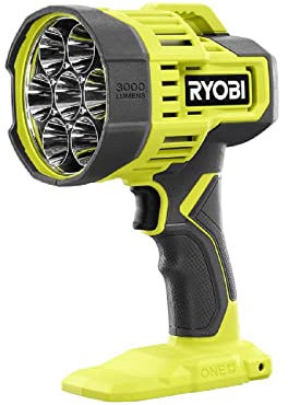 RYOBI 18V ONE+ LED Spotlight 650 Yard Beam Distance, PCL661B