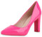 VAN HILL Damen Spitze Pumps Blockabsatz High Heels Party Schuhe Elegante Abendschuhe Lack Absatzschuhe 211159 Fuchsia Lack 37