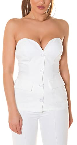 Fabulous Bandeau Top mit Blazer-Effekt