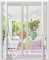 Risareyi Moustiquaire Porte Fenetre 240x280cm en Fibre de Verre Blanc, Double Ouverture Latérale Rideau Moustiquaire Porte magnétique Anti-insectes pour Entree Moustiquaire Aimantée Sans Percage